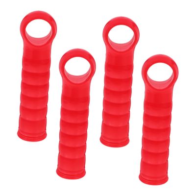 Beavorty 4pcs Plastic Handle Mop Broom End Cap Replacement Sleeve for Handle Rod Tail Hanger