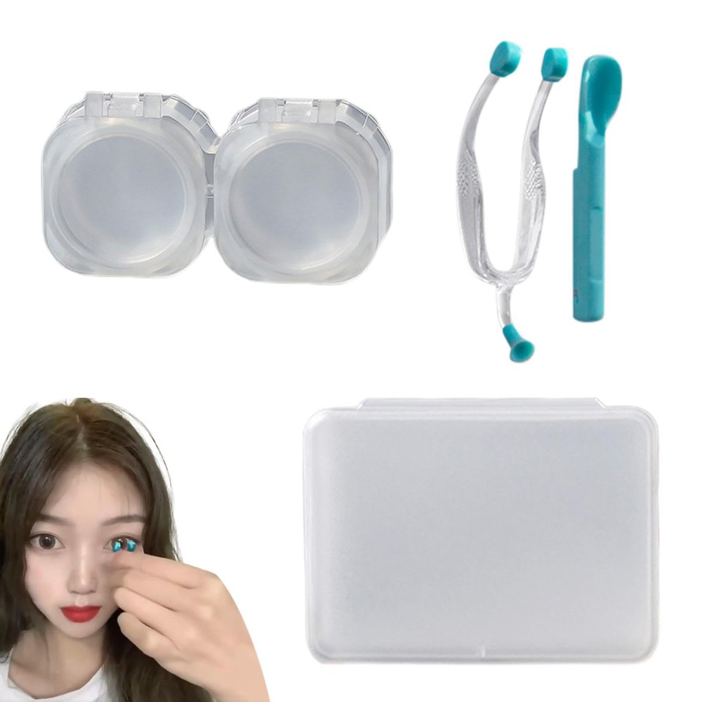 Lens Remover Tool | Eye Removal Tool Silicone Inserter/Remover - Soft Lenses Remover and Insertion, Portable Inserter/Remover and Applicator for Girls with Long Nails