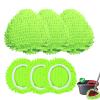 6 Pack Reusable Microfiber Mop Pads Compatible with O-Cedar EasyWring Triangle Mop,Elastic Mop Head Replacement for Deep Clean,Machine Washable Mop Refills view 1