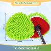 6 Pack Reusable Microfiber Mop Pads Compatible with O-Cedar EasyWring Triangle Mop,Elastic Mop Head Replacement for Deep Clean,Machine Washable Mop Refills view 3