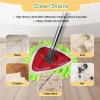 6 Pack Reusable Microfiber Mop Pads Compatible with O-Cedar EasyWring Triangle Mop,Elastic Mop Head Replacement for Deep Clean,Machine Washable Mop Refills view 4