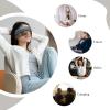 Tallinn Estonia City Print Sleep Eye Mask with Earmuffs - Block Out Light Contoured Night Blindfold Eye Sleeping Mask with Ear Cover for Men Women Side Sleeper Night Gift view 4