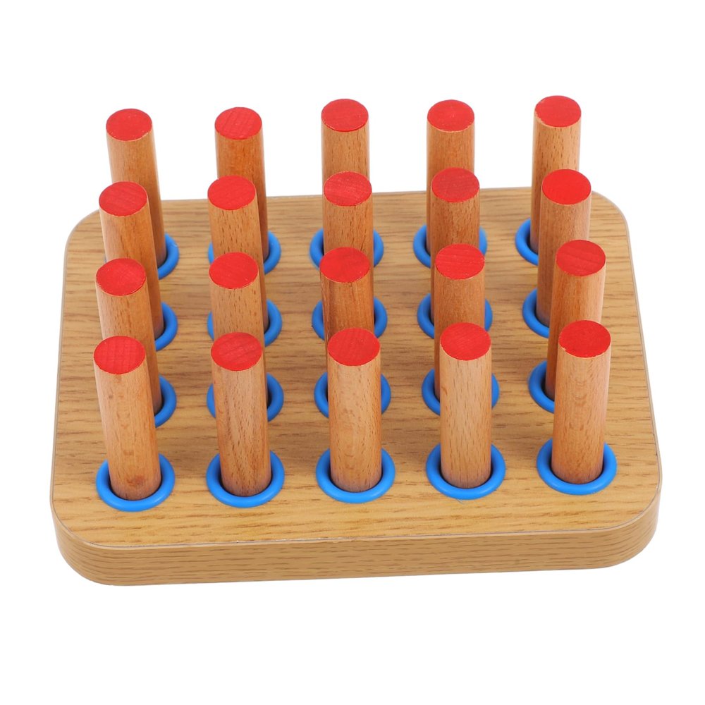 FOMIYES Rehabilitation Training Board for Hand and Finger Strengthener Wooden Pegs Exercise Equipment for Finger Strength Pegboard for Stroke Seniors Patient Elderly Fine Motor Skills