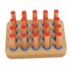 FOMIYES Rehabilitation Training Board for Hand and Finger Strengthener Wooden Pegs Exercise Equipment for Finger Strength Pegboard for Stroke Seniors Patient Elderly Fine Motor Skills view 1