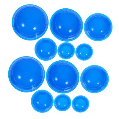 FOYTOKI 12pcs Silicone Cupping for Face Body Massage Cupping Therapy Tool Strong Adhesion for Skin Tightening Cellulite