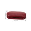MOLUCKFU Red Double Layer Lens and Eyeglass Case with Dual Bottles Portable Travel Lens Kit for Myopic Glasses Storage view 2