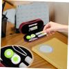MOLUCKFU Red Double Layer Lens and Eyeglass Case with Dual Bottles Portable Travel Lens Kit for Myopic Glasses Storage view 3