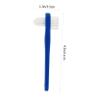 Baluue 2pcs Double Sided Denture Brush T-Shape Heads, False Teeth Cleaner Toothbrush Set for Oral Denture Cleaning, White and Blue Colors Suitable for Daily Use view 2
