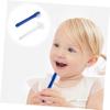 Baluue 2pcs Double Sided Denture Brush T-Shape Heads, False Teeth Cleaner Toothbrush Set for Oral Denture Cleaning, White and Blue Colors Suitable for Daily Use view 4