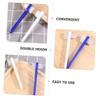 Baluue Mini Denture Cleaning Brush Double-Head Small Toothbrush 8Pcs Set with Ergonomic Design Comfortable Grip Portable Household Use for Dentures view 4