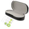 SKISUNO Black Double Bottle Eyeglasses and Lens Case 2-in-1 Portable Travel Lens Kit for Myopic Glasses Storage view 1