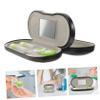 SKISUNO Black Double Bottle Eyeglasses and Lens Case 2-in-1 Portable Travel Lens Kit for Myopic Glasses Storage view 3