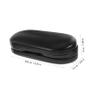 Anneome Portable Travel Lens and Eyeglass Case Double Bottle Black Compact Myopic Lens Storage Box and Glasses Protection view 4