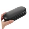 PLAFOPE Portable Lined Lens and Eyeglass Case with Built-in Mirror, Tweezer and Solution Bottle Double Layer Storage Box for Home and Travel view 2