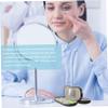 PLAFOPE Portable Lined Lens and Eyeglass Case with Built-in Mirror, Tweezer and Solution Bottle Double Layer Storage Box for Home and Travel view 3