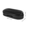 BCOATH 2-in-1 Black Lenses and Glasses Case Double Layer Portable Lens and Eyeglass Storage Box Travel Lens Kit for Home and Travel view 2
