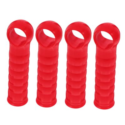 minkissy 4pcs Mop Handle End Cap Plastic Handle Grips for Broom Reaching Pole Dustpan Stick Replacement for Clothesline Stick and Broom Rod
