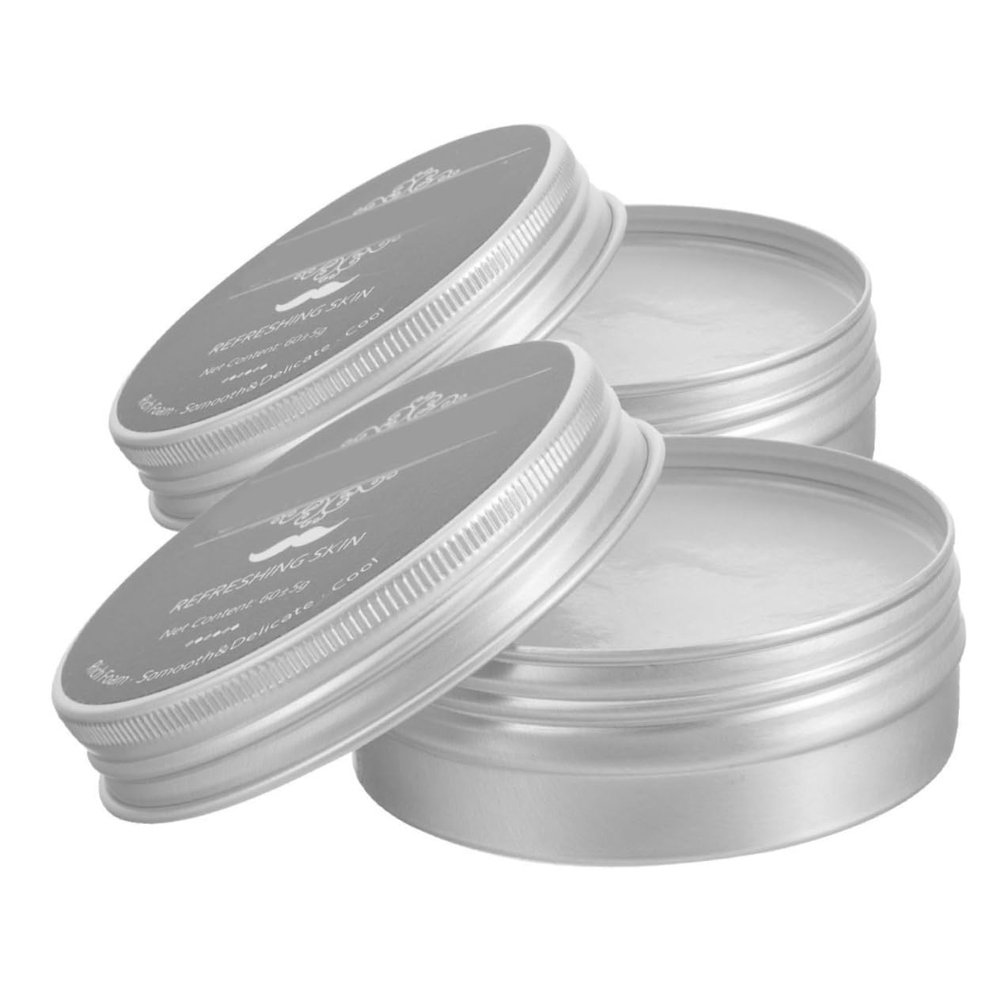 Healeved 2pcs Men's Beard Shaving Soap Plant Extracts Facial Cleaning Care Soap for Men