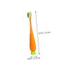 BELLIFFY 6pcs Boy Girl's Toothbrushes Soft Bristle Carrot Toothbrush for Boys and Girls view 2