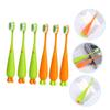 BELLIFFY 6pcs Boy Girl's Toothbrushes Soft Bristle Carrot Toothbrush for Boys and Girls view 3