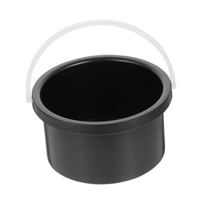 BELLIFFY Wax Melting Pot Inner Bowl Aluminum Wax-bean Melting Container Black for Hair Removal Waxing Machine Accessory Practical for Salon and Personal Use