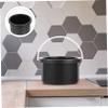 BELLIFFY Wax Melting Pot Inner Bowl Aluminum Wax-bean Melting Container Black for Hair Removal Waxing Machine Accessory Practical for Salon and Personal Use view 2