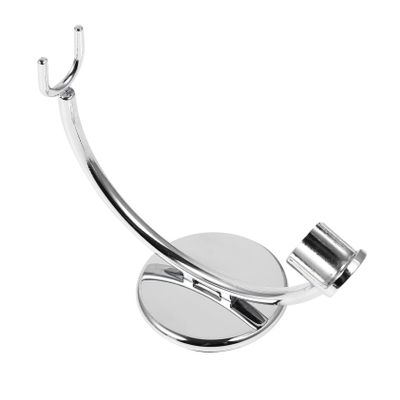 FRCOLOR Silver Single Head Holder Stand Rack for Men Durable Bathroom Shaving Organizer Compact Design for Neat Storage of Shaving Items Material Resistant