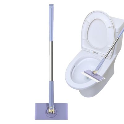 Portable Mop - Flat Auto Change Cloth Mop - Cleaning Mop Set for Hardwood Floors, Dry and Wet Mops for