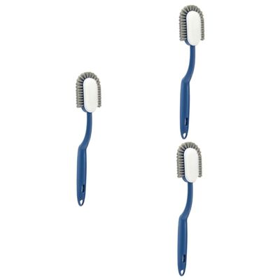 FRCOLOR 3pcs Scrub Laundry Cleaning Brush Soft Indoor Broom Long Handle for Easy Cleaning