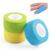 3 Rolls Cohesive Finger Tape Self Adherent Cohesive Bandages Pet Vet Wrap Multifunctional Breathable Elastic Athletic Tape for Protect Finger Wrist Protective Furniture 2.5cm x 4.5m (3 Color) view 1