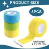 3 Rolls Cohesive Finger Tape Self Adherent Cohesive Bandages Pet Vet Wrap Multifunctional Breathable Elastic Athletic Tape for Protect Finger Wrist Protective Furniture 2.5cm x 4.5m (3 Color) view 2