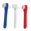 minkissy 3pcs Portable Fake Teeth Toothbrush Denture Cleaning Brush Soft Bristles for Home Use and Travel view 1