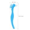 BEBEMOKO False Teeth Brush Dental Toothbrush for False Teeth Double-Sided Cleaning Brush with Non-Slip Handle for Home Use 6Pcs view 2