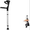 HUIBBGO Forearm Crutches Adjustable Forearm Crutches 1 Pair of Sturdy Aluminum Lighter Crutches Handle with Comfortable High Density Grip Lightweigh view 1