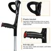 HUIBBGO Forearm Crutches Adjustable Forearm Crutches 1 Pair of Sturdy Aluminum Lighter Crutches Handle with Comfortable High Density Grip Lightweigh view 4