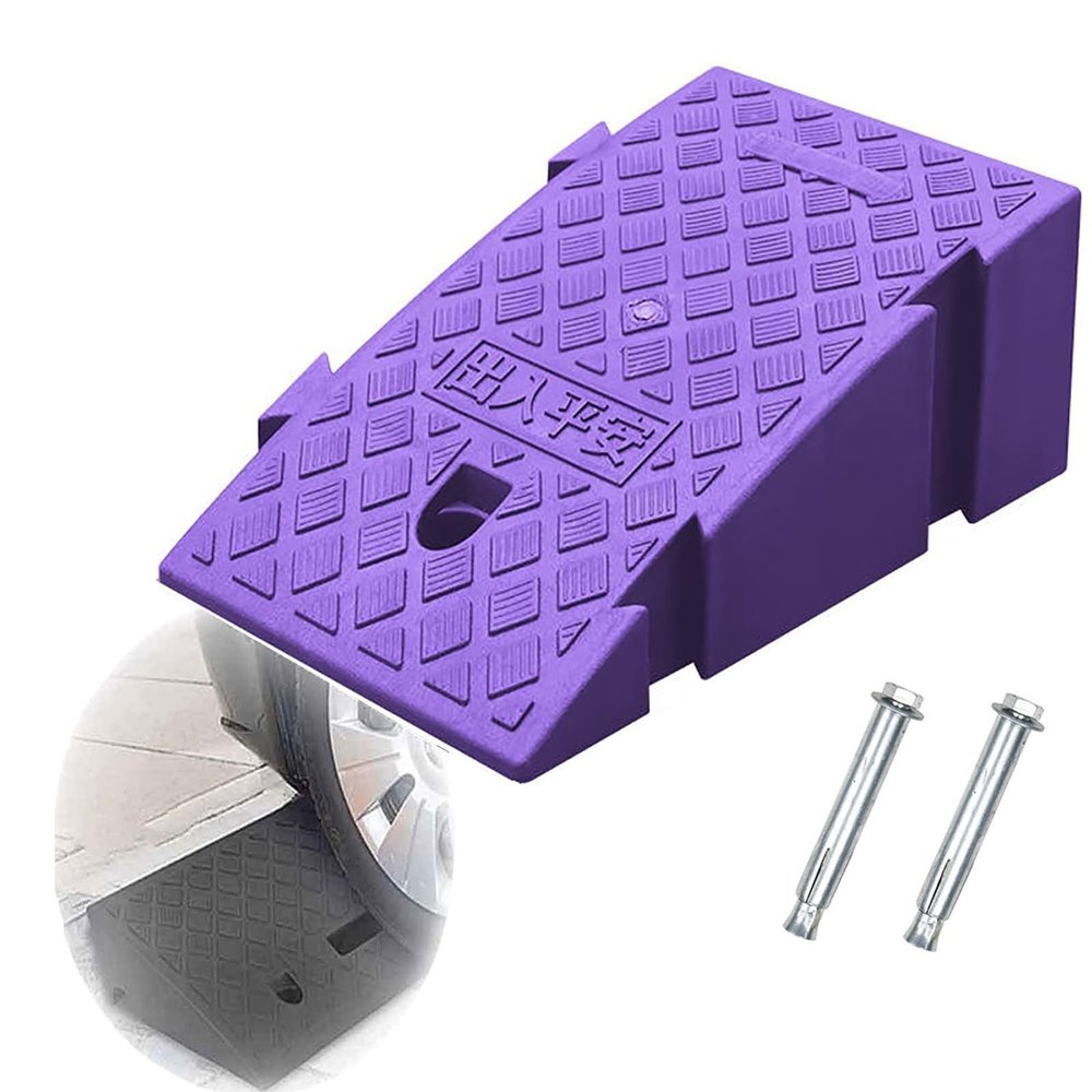 Heavy Duty Plastic Ramp for Wheelchairs and Mobility Scooters, Climb Height, Sidewalk Threshold Ramp - Durable and Portable Solution