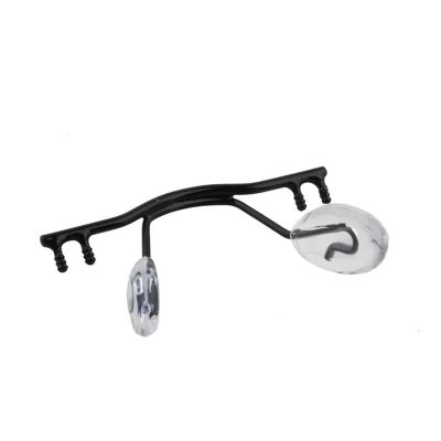 25pcs Eyeglasses Bridge Glasses Nose Pad Arm Metal Rimless Frame Bridge Nose Pad Holder Eyewear Accessory(Black 25pcs)