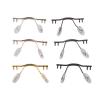 25pcs Eyeglasses Bridge Glasses Nose Pad Arm Metal Rimless Frame Bridge Nose Pad Holder Eyewear Accessory(Black 25pcs) view 2
