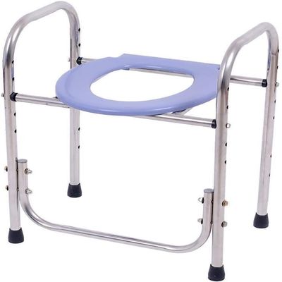 ZGYOZMNG Commode Chair Commode Chair, Bath Chair Stainless Steel Medical 3 in 1 Toilet Surround Frame Disabled Walker Raised Toilet Seats Shower Chair