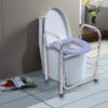 ZGYOZMNG Commode Chair Commode Chair, Bath Chair Stainless Steel Medical 3 in 1 Toilet Surround Frame Disabled Walker Raised Toilet Seats Shower Chair view 2
