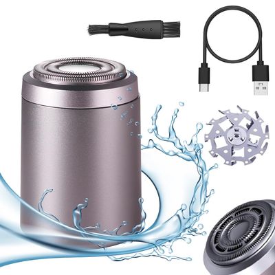 2025 Electric Shaver for Men - Portable Wet & Dry Waterproof Mini Travel Razor (Purple)