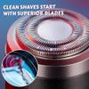 2025 Electric Shaver for Men - Portable Wet & Dry Waterproof Mini Travel Razor (Purple) view 3