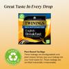 Twinings English Breakfast Decaf Tea | Golden, Well Rounded & Full Bodied Decaffeinated Black Tea | Multipack Bulk Buy, 320 (4 x 80) Biodegradable Tea Bags view 3