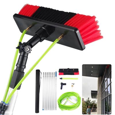 5m Photovoltaic and Solar Panel Cleaner Window Cleaning Pole with Water/Hose Fed Brush Equipment