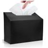 Fcuajdkq Tissue Box Cover Holder Compatible with Paper Hand Towels,Leather Paper Towel Dispenser for Tabletop,Bathroom,Car,Office view 2