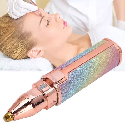 Facial & Body Removal Epilator for Women, Water-Resistant Electric with USB Charging, Built-in Light, 2-in-1 Knife Heads, Easy to Clean