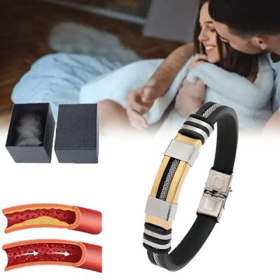 Magnetic Copper Wristband, 2025 New Copper Pulse Prostate Wellness Band, Cuticle Magnetic Copper Band, Prostate Bracelet for Men Restore Erectile Confidence (Glod)