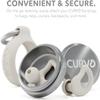 CURVD Everyday Earplugs + Case Clip Bundle, The Perfect earplug for Sleep, Travel, Noise Sensitivity/canceling + Case Clip Package Portable Waterproof Container & Silicone Sleeve for Ear Plugs(Honey) view 2