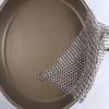 Quick Parts Delivery 304 Stainless Steel Cast Iron Scrubber - 8 x 8 Inches Cleaner Chainmail Dish Scouring Pad for Dishwasher Cleaning - Chainmail Scrubber for cast Iron Pans - Dutch Ovens Grills view 4