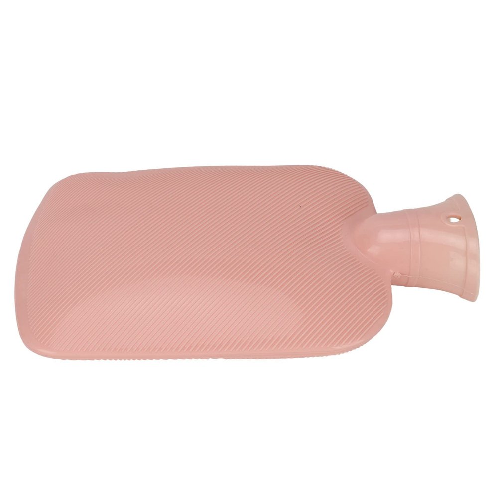 Hot Water Bag, Heating Bag PVC Hot Water Bottle Winter Soft Home Portable Soreness Relief Hand Feet Hot Water Bag for Menstrual Cramps (Pink)